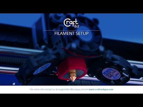 CraftBot Plus - Filament Setup