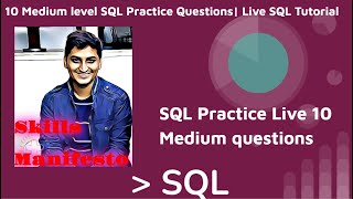 10 Medium Level SQL Practice Questions using https://www.sql-practice.com | Live SQL Tutorial