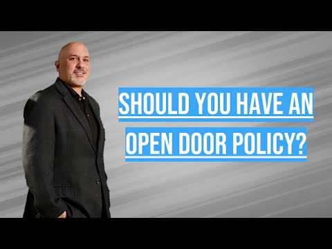 Should You Have an Open Door Policy? - Dose of Leadership