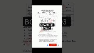 ( BCOM FY ) BCFACN 103 Baou Old Papar February 2025 #baou 👍🤗