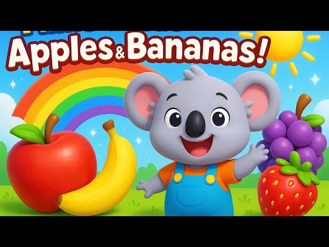 🍎 I Like to Eat Apples and Bananas | Fun Fruit Song for Kids | Koala’s Sing Along | Nursery Rhymes