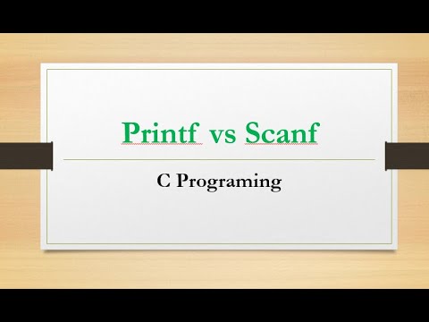 printf vs scanf. C programming #scanf #printf #printf_vs_scanf