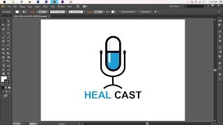 logo design for beginners using basic tools of Illustrator