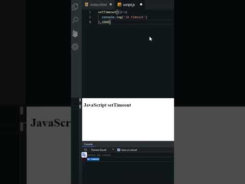 JavaScript setTimeout function