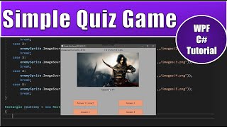 Make a multiple choice randomized quiz game in visual studio with WPF C#