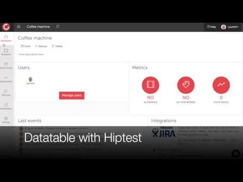 Using datatable to create multiple tests