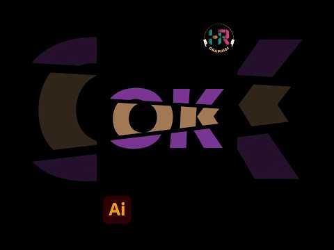 #3D Break Text in #illustrator #photoshop #premierepro #logo #logodesign #graphicdesign #animation
