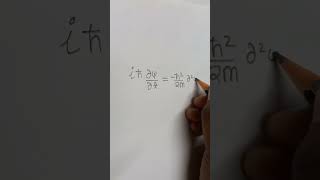 Schrodinger time dependent equation #pencilasmr #studywithmerealtime