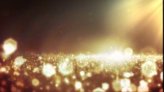 Footage Background Gold Bokeh and Lights