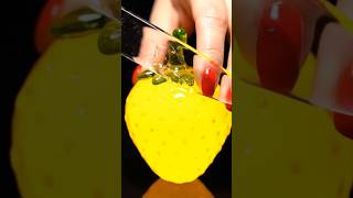 Glass Fruit Cutting ASMR 🍓 #shorts #asmr #relaxing