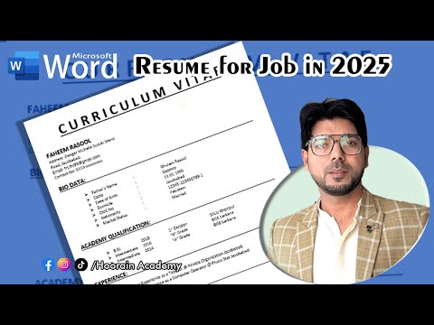How to Create a Resume for Job in 2025 – Step-by-Step Guide | Hoorain Academy