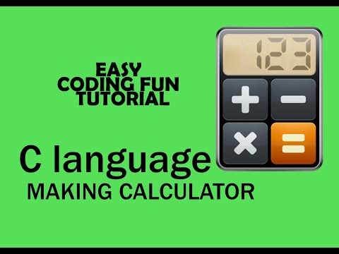 making simple calculator in c language easy to learn/tagalog version