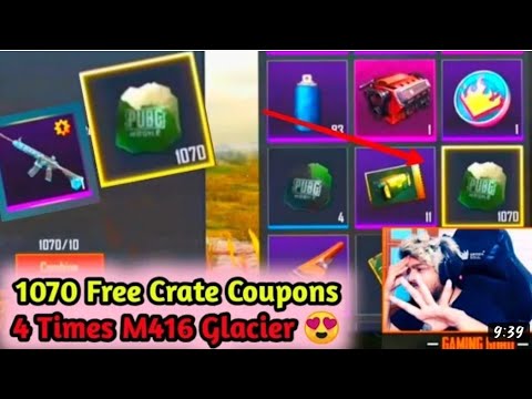 #BattlegroundsMobileIndia #India How to free crate opening m416 glaciar first time one more a times