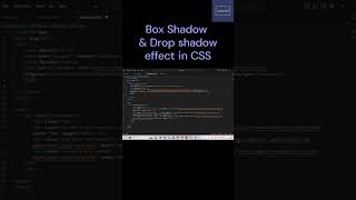 Box Shadow VS Drop Shadow in CSS | CSS shadows  #coding #webdesign #shorts