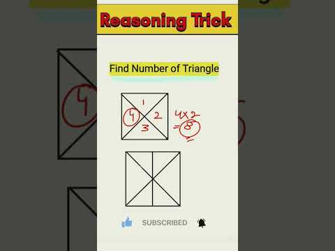 Reasoning Trick | No. of triangles | reasoning tricks group d