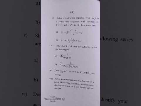 +3 2nd semester 📖 Real analysis 2022 #gmuniversity #semester #math#2ndsem#exam#honours#realanalysis