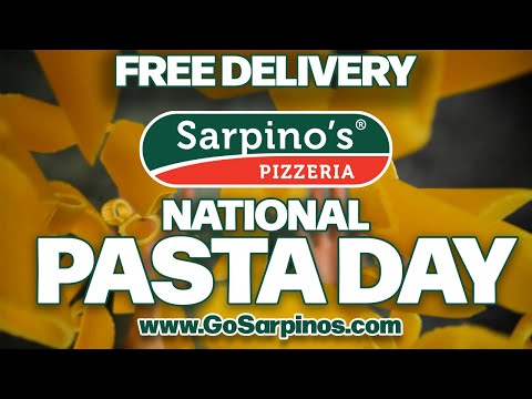 Celebrate National Pasta Day with Sarpino’s! Fresh, Handcrafted Pasta Delivered Free