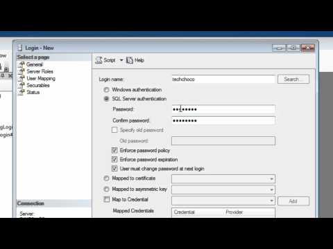 Create user in SQL Server 2008 R2