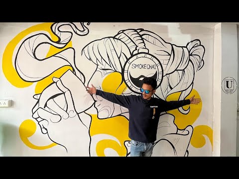 My Amazing wall art in coffee shop and also my previous projects