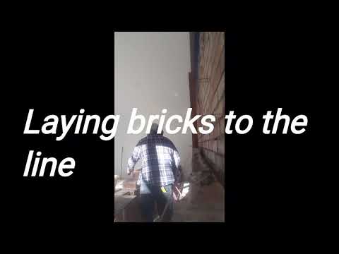 Laying bricks to the line