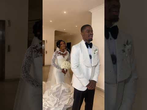 First look with my Man❤️❤️ #makemefamous #wedding #africanbride #weddingceremony #weddingdress