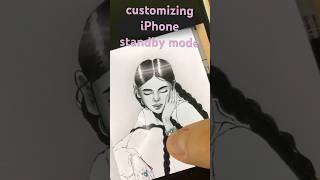 Customizing the new standby feature in iOS17 🖤 #ios17 #ios17features #iphonecustomization