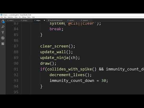 How to Create a Simple Ninja Video Game in C