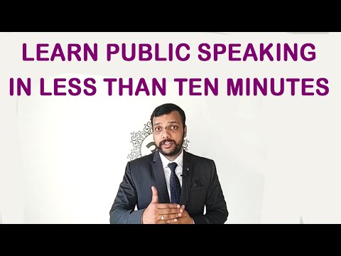 Become a good speaker in 10 Minutes.