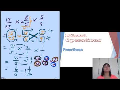 Fractions (mixed operations)