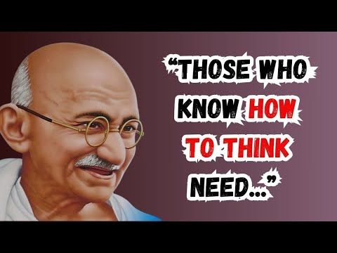 Mahatma Gandhi's Best Quotes In English | Motivational Life Lessons | Thinking Tidbits