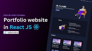 Complete Responsive Portfolio Website Using React JS & Tailwind CSS | Beginners Tutorial