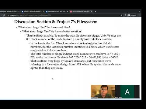 CS 111A: Project 7, Part 2 (Unix V6 FS Starter Code) Walkthrough