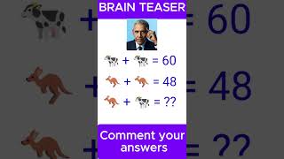 🧩🧠 "Solve This If You're a Genius! 🔢 #PuzzleTime #MathBrainTeaser"