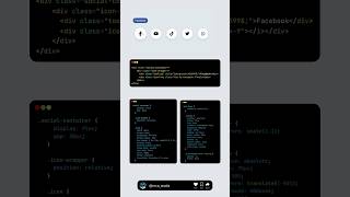 Social Media Tooltip on Hover ✨ #webdesign #toolip #socialicon
