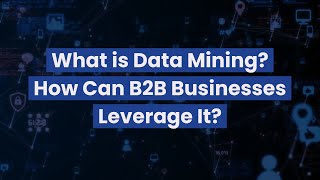 What is Data Mining? How Can B2B Businesses Leverage It?