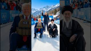 Trump's ICE vs. Iran's Nuke 🛷❄️#trump #khamenei #putin