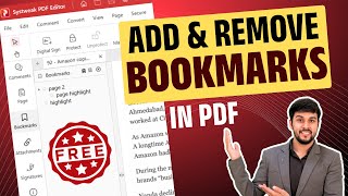 How to Create & Remove Bookmarks in PDF #bookmarkpdf #pdfeditor