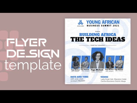 How to create an event flyer - smartphone graphics design template using Logopit Plus app