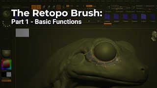 Getting Started with ZBrush Desktop - Retopology brush - Basic functionality