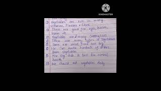 10 Lines on Vegetables in English||Short Essay on Vegetables||