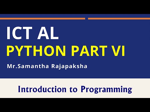 Python Seminar Part VI Repetition