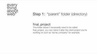 File Organization (Website Directory Structure)