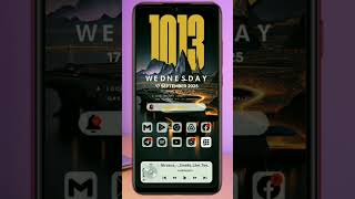 Setup Minimalist Theme Home Screen 🔥#AndroidCustomization #launcher #AndroidTheme #GAPTEK99