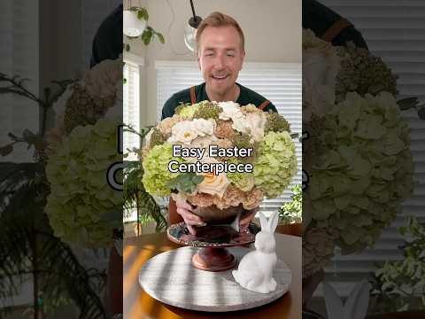 Easy Easter Floral Centerpiece #floraldesign #shorts
