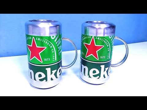 how to Make Amazing Cups  with handle Using Soda Cans and recyclable materiales