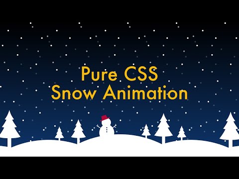 Pure CSS Snow Animation