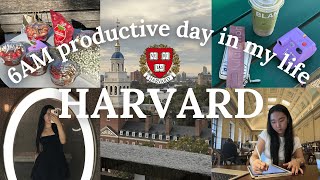 6AM HARVARD PRODUCTIVE DAY IN MY LIFE 🍵 study motivation, early morning routine,
