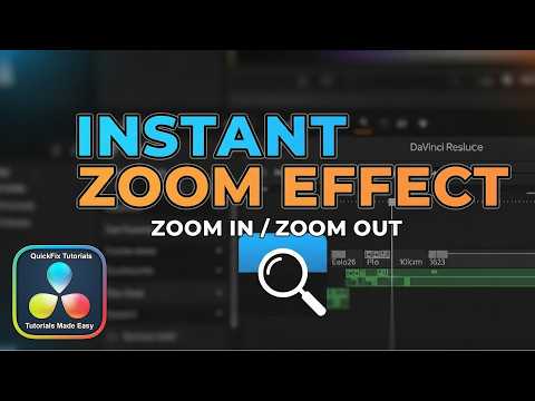 Create Instant Zoom-In/Zoom-Out Effects with Keyframes in DaVinci Resolve