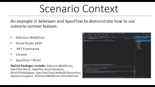 Using scenario context in Selenium, SpecFlow and C# - Part 4