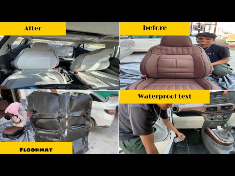 2023 Hyundai Aura CNG | Floor mat | Seat cover | Door visor